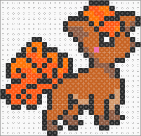 Vulpix - orange, pokemon