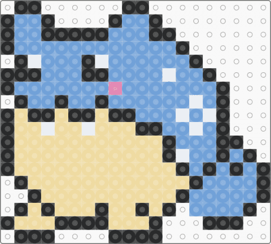 Spheal - light blue,beige,pokemon