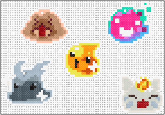 SPECIAL SLIMES!! - white,orange,pink,colorful,gold,glitch,lucky,quicksilver,saber,slime,rancher