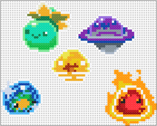 GLASS DESERT SLIMES!! - orange,red,green,blue,colorful,mosaic,dervish,fire,tangle,quantum,slime,rancher