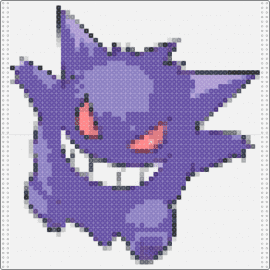 Gengar - gengar,gastly,pokemon,mischievous,purple,sly grin,iconic,series,fans