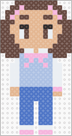 grace chasity! - blue,beige,brown,starkid,hatchetfield