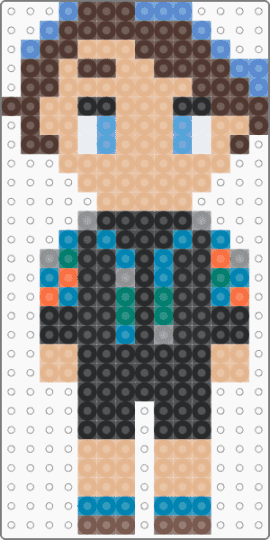 richie lipschitz! - beige,brown,light blue,starkid,hatchetfield
