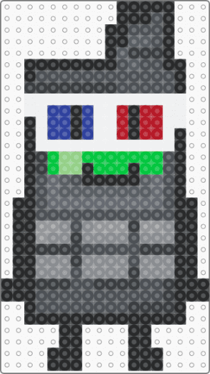 Cooper Copwell - gray,tripwire,objectshow,cooper,kandi,perlerbeads,bfdi,bfb