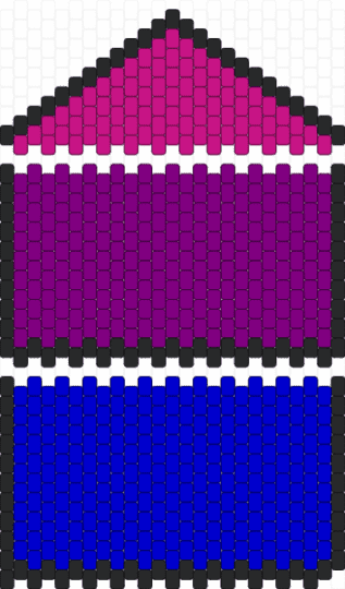 Bisexual wallet - pink, purple