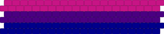 bisexual peyote stitch flag - pink, purple