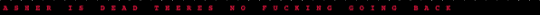 [runrun4urlifee/anarchyy] Asher is Dead Theres No Fucking Going Back Single Kandi Bracelet - black,asher is dead,theres no fucking,going back,single,kandi,bracelet,runrun4urlifee,anarchyy
