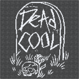 DEAD Cool - tombstone,grave,skull,cemetery,haunting,spooky,monochrome,imagery