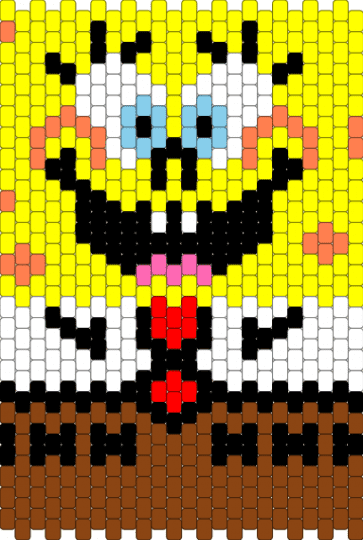 SpongeBob Panel - red,yellow,panel,purse,bag,spongebob