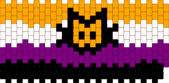 Nonbinary kitty - orange,pink