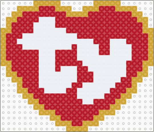 Beanie Baby Tag - orange,red