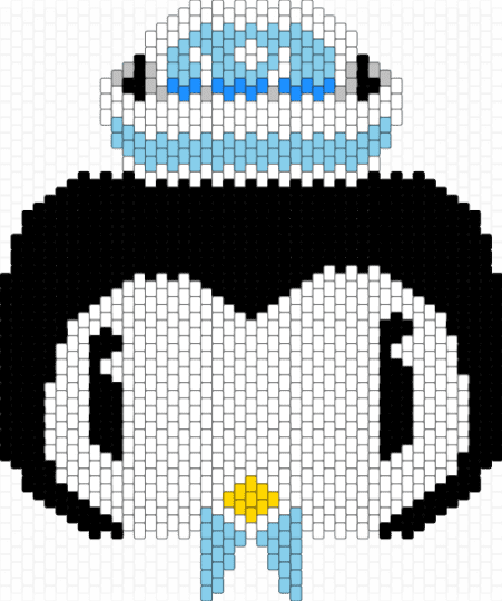 Front octonauts bag panel:D - white,light blue,octonauts,bag panel,penguin,multistitch
