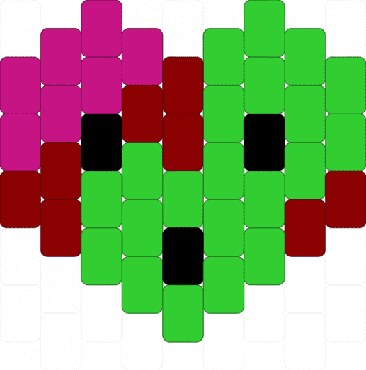 Zombie heart - green,zombie,spooky,heart