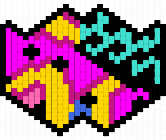 Retro 90s Pattern - pink,yellow