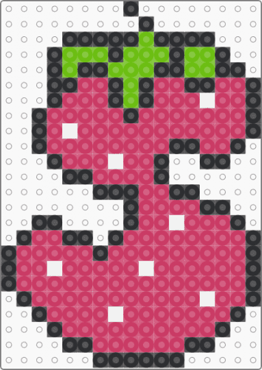 Strawberry Letter S - pink