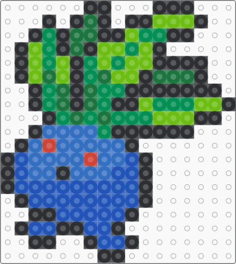 oddish (simple) - blue,green