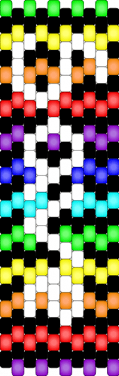 Undertale side panel 1 - red,orange,yellow,purple