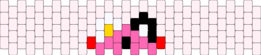 Mangle Face Bracelet - white,pink