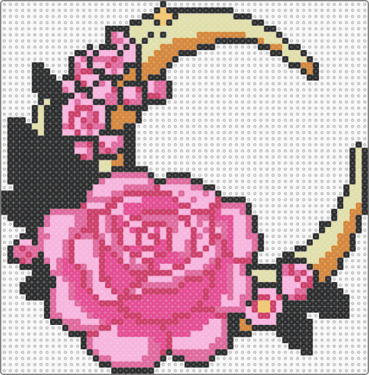 Rose moon - pink,moon,rose