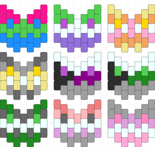 i cant stop making these cats there are too many flags i want to make iogdohhgdsisu pride cats - pink,green,yellow,gray,pride,cats,kitty,charm,rainbow,lgbtqia