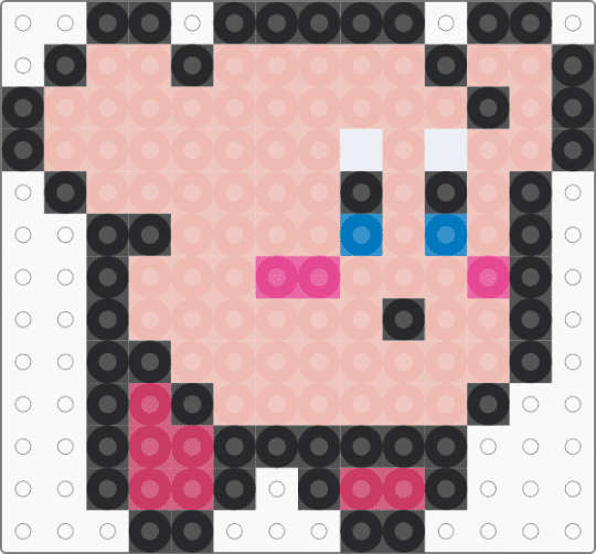 kirby jump - beige