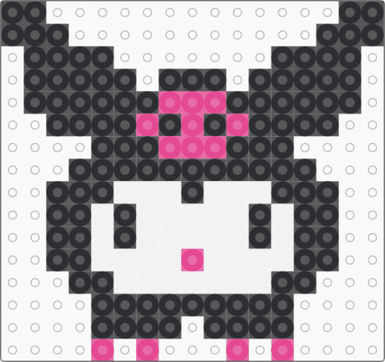 simple kuromi - black,pink,white