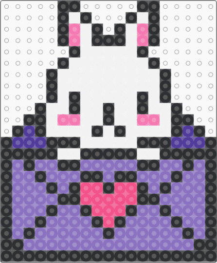 bunny letter - blue