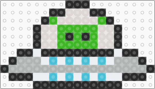little alien ufo - beige