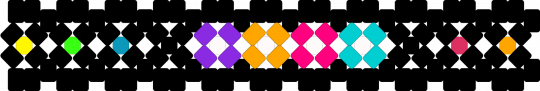 PLUR X-Cuff :3 - black, colorful, light blue, orange, pink, plur, rainbow, x cuff