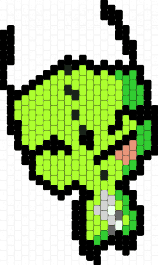Gir - green,cartoon,invader zim,gir