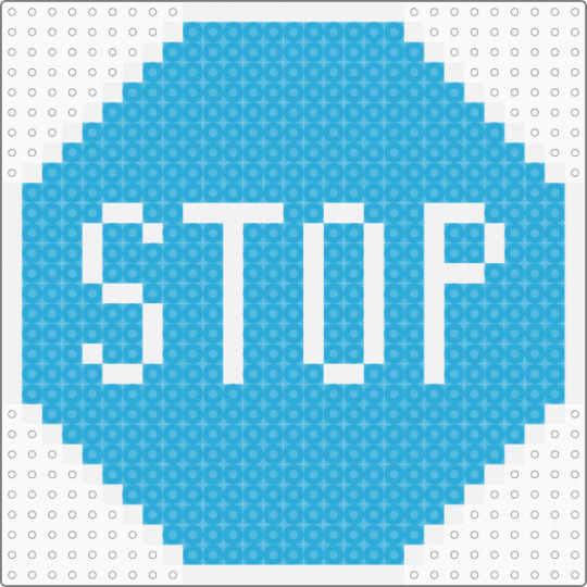 Blue stop sign - light blue,undertale,stop,sign,deltarune,sans,funny,blue