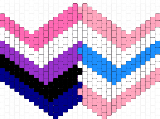 Project for my friend - pink,purple,lgbt,genderfluid,femboy,pride,mask,kandi,lgbtq
