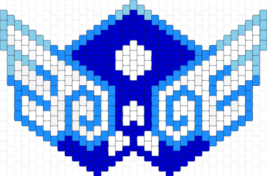 Deltarune mask - light blue,purple,deltarune,mask,kandi,blue
