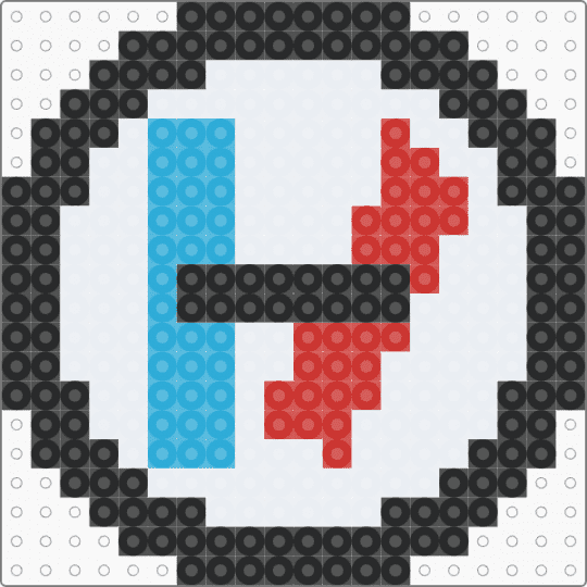 Twenty One Pilots -Vessel logo - white,light blue,red