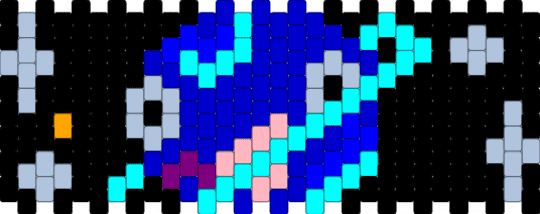 Neptune Cuff! - black,light blue,purple