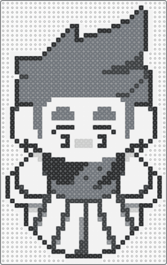 Isabeau Sprite In Stars and Time ISAT - black, gray, grey, in stars and time, isat, monochrome, sprite, video game, white