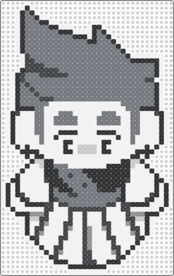 Isabeau Sprite In Stars and Time ISAT - gray,monochrome,black,white,grey,in stars and time,isat,video game,sprite