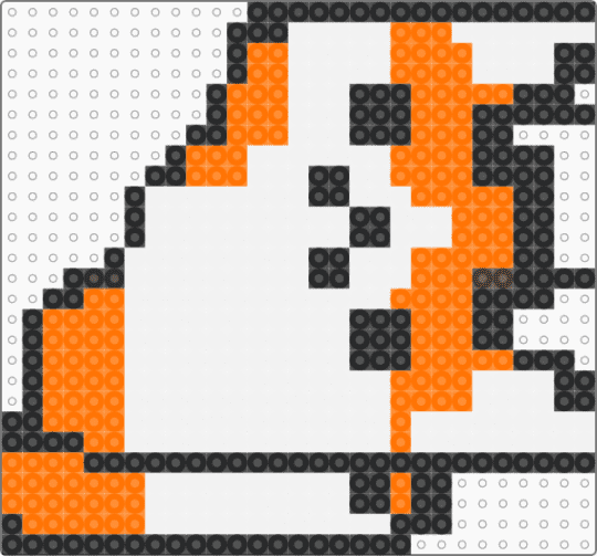 DERPY FOX - orange, white