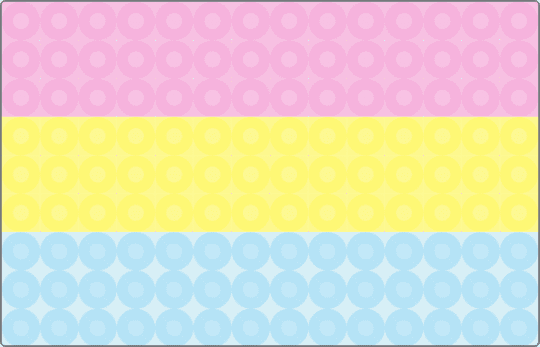 Aesthetic Pansexual flag! - pink,yellow,light blue