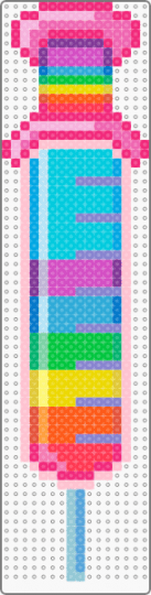 Rainbow Syringe - pink,light blue,rainbow,syringe,decora