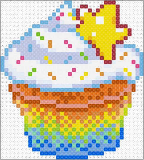 confetti cupcake - light blue,orange,pink,colorful,sprinkles,cupcake,rainbow,confetti,sweet,food,star,colors