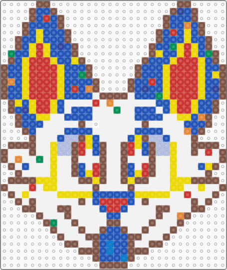confetti pup - tan,blue,yellow,red,furry,fursona,confetti,kid core,anime,primary,rainbow,puppy