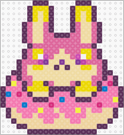OC remix - pink,beige,bunny,donut,doughnut,furry,fursona,character,sprinkles