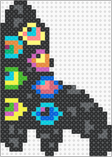 abstraction - black,gray,light blue,colorful,tadc,the amazing digital circus,abstract,abstraction,abstracted,character,cartoon,glitch