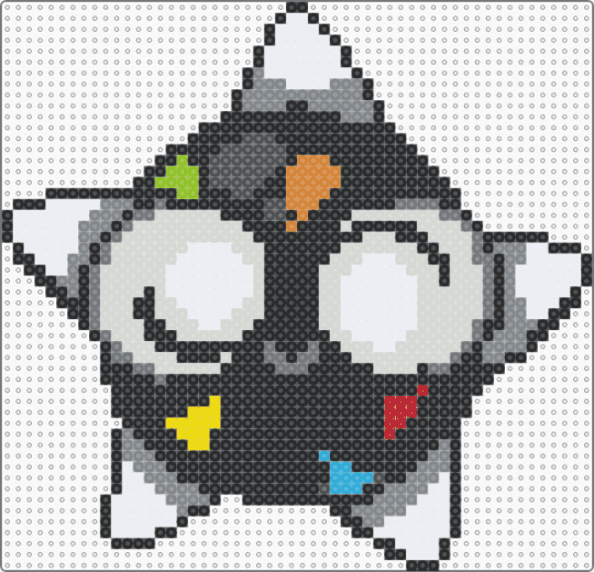 shiny minior - black,white,gray,minior,pokemon,shiny,shiny pokemon,space,rainbow,star,meteor