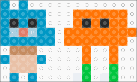 Gumball and Darwin (AWOG) - light blue,orange