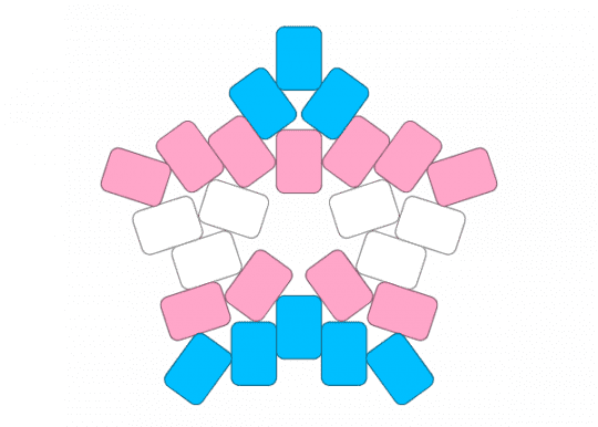 trans star - light blue, pink, pride, pride flag, queer, star, trans, transgender