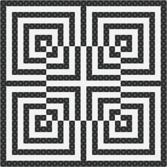 The optical sqarelusion - optical illusion,square,trippy,geometric,black,white,cotdillusion