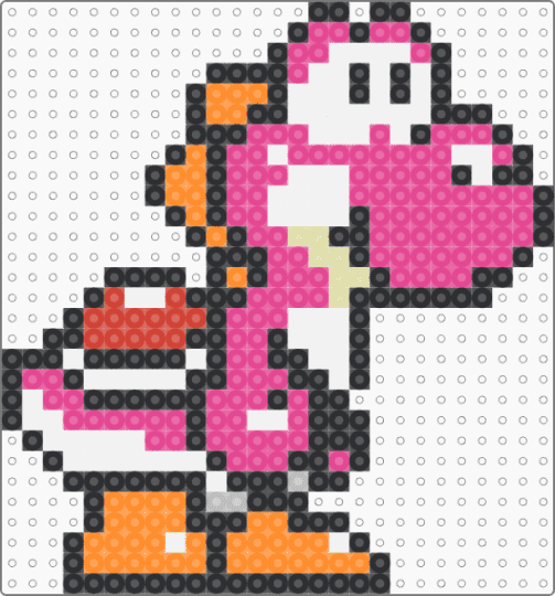 Pink yoshi - orange, pink