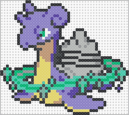Shiny gigantamax lapras - pink,teal,beige